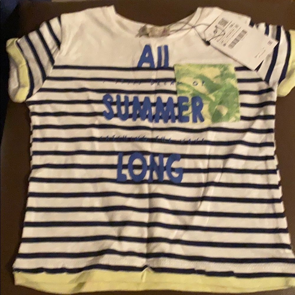 Colors are blue, white, with yellow and green